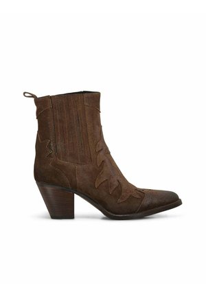 Bottines de cowboy / motard - marrone