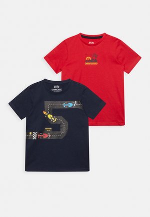 151152.G.TS.VX - T-shirt imprimé - navy blazer/ tomato