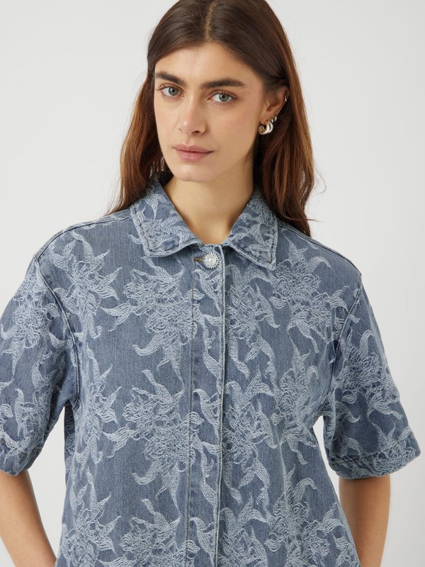 YASFLAMERA SHIRT DRESS - Denim dress4