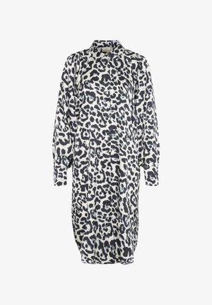 Kaffe, KAROXY - Abito a camicia - white black leopard