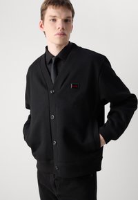 HUGO DACARDIGO - Tröja med dragkedja - black