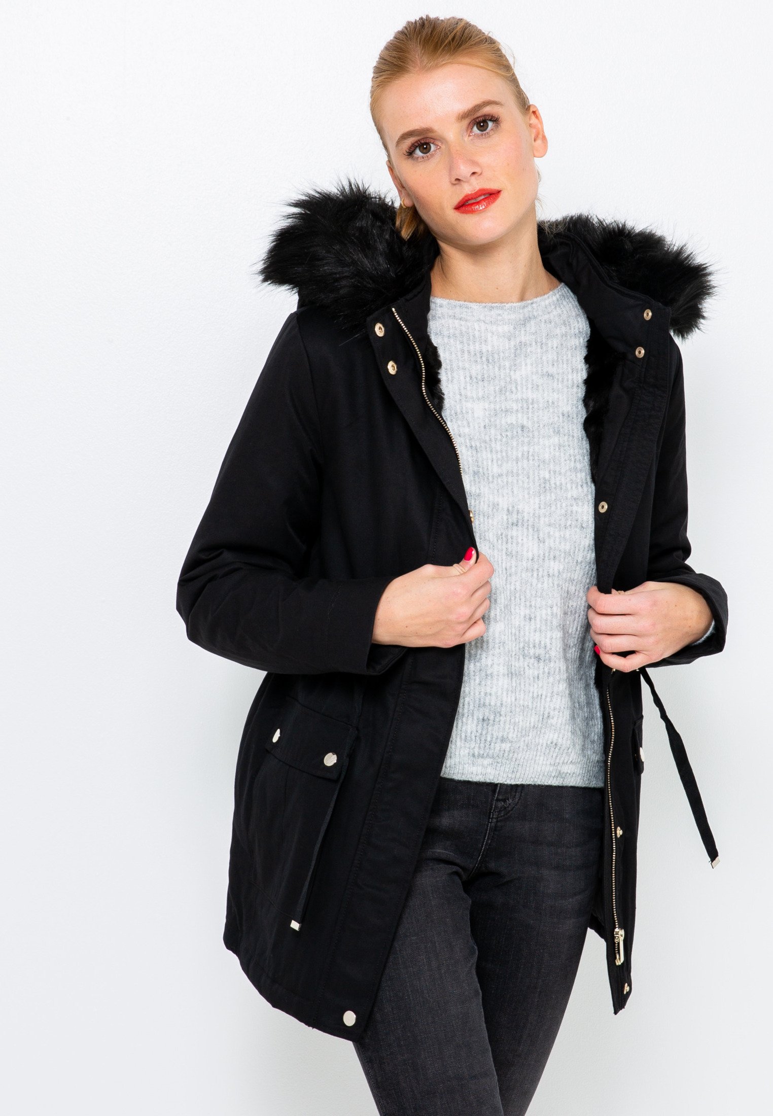 parka femme noir camaieu