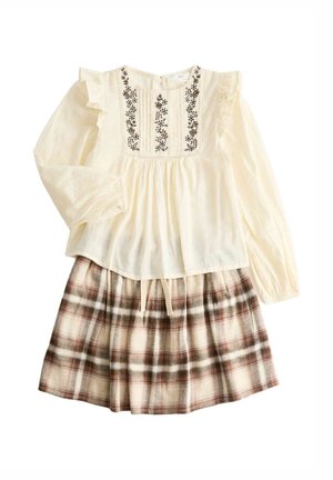 SET - A-lijn rok - brown mix