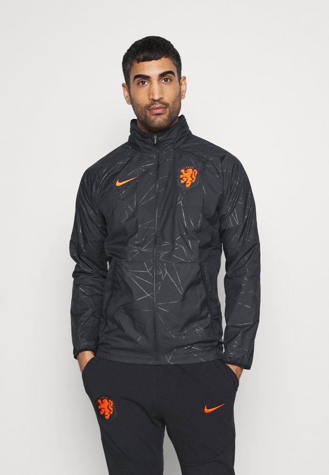 NIEDERLANDE KNVB - Trainingsjacke - black/safety orange