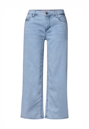 Street One, MID WAIST WIDE LEG JEANS IM LOOSE FIT - Wide Leg - ultra bleached wash
