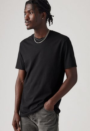 CREW NECK 2 PACK - Βασικό μπλουζάκι - black