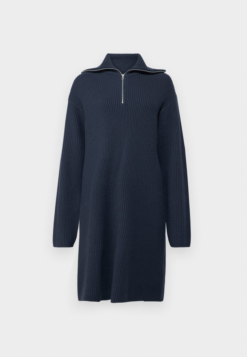 Samsøe Samsøe Gebreide jurk donkerblauw Samsøe Samsøe Gebreide jurk donkerblauw