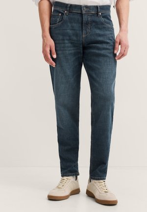 HANDCRAFTED - Jeans Tapered Fit - marine