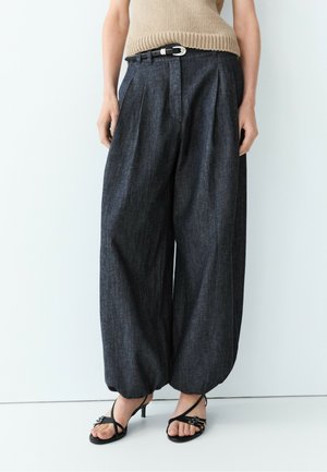 Massimo Dutti, Jeans baggy - dark blue