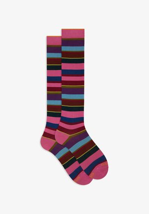 Gallo STRIPES - Calzettoni - ibisco vinaccia