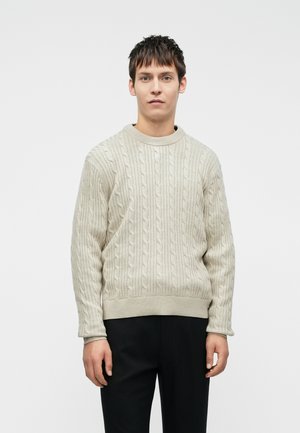 VERSATILE STITCHY CREW - Pullover - off-white