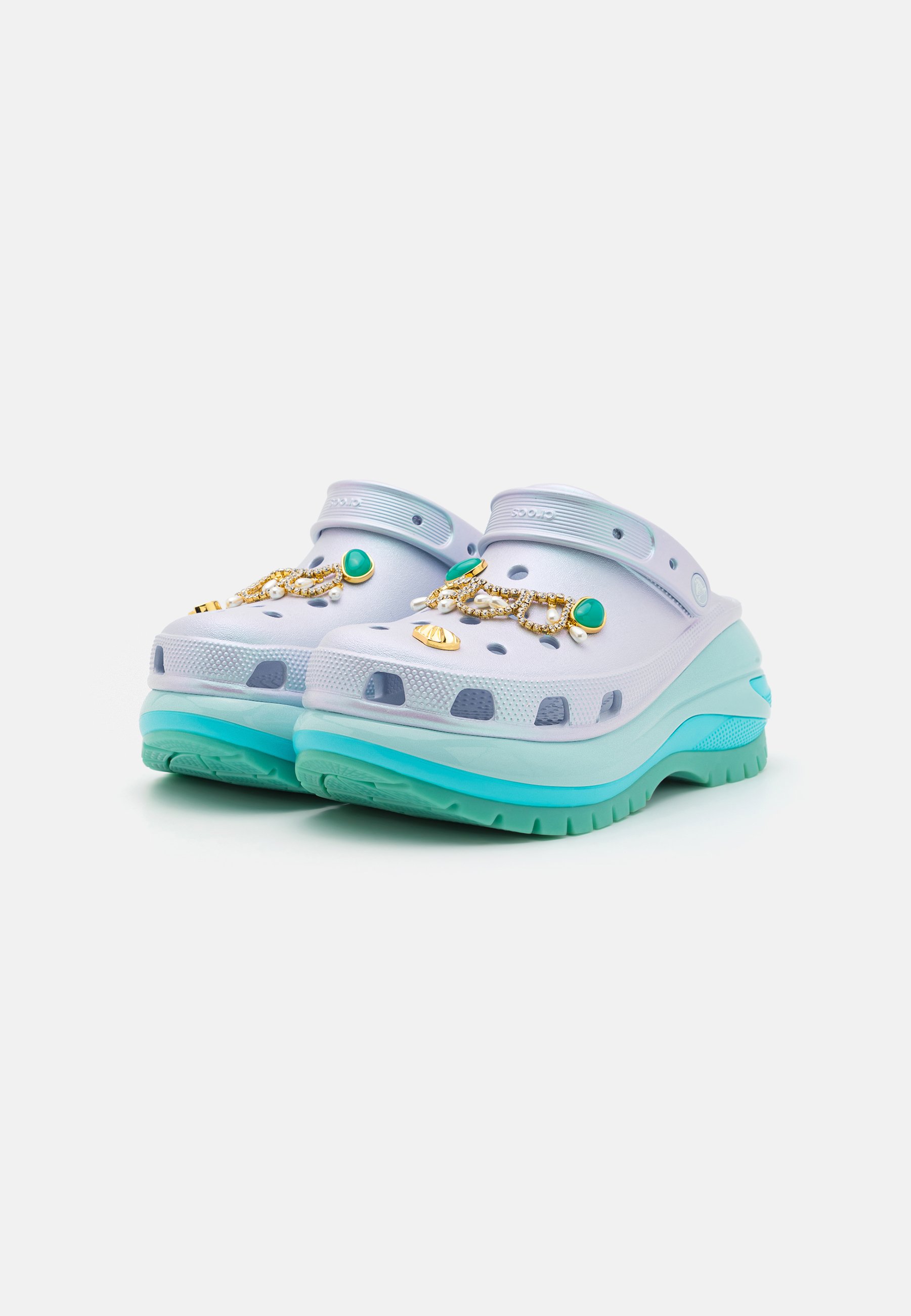 Crocs MEGA CRUSH SEA FRIENDS UNISEX - Saboţi - dreamscape/argintiu