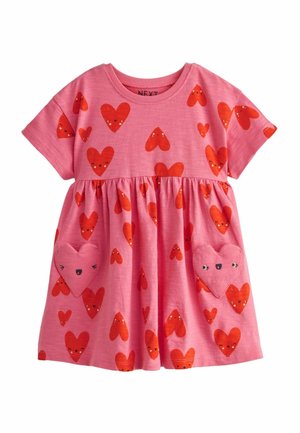 REGULAR FIT - Jerseyklänning - pink