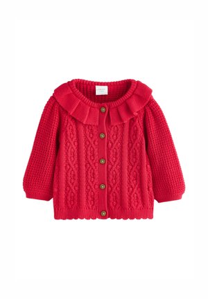 Next REGULAR FIT - FRILL COLLAR - Kardiganas - red