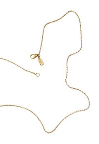 Design Letters HALSKETTE MIT KLEIN INITIAL CHARM GOLD (A-Z) - Halskæder - gold-coloured