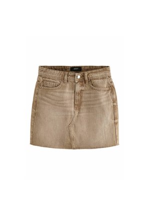 Denimová sukňa - neutral beige
