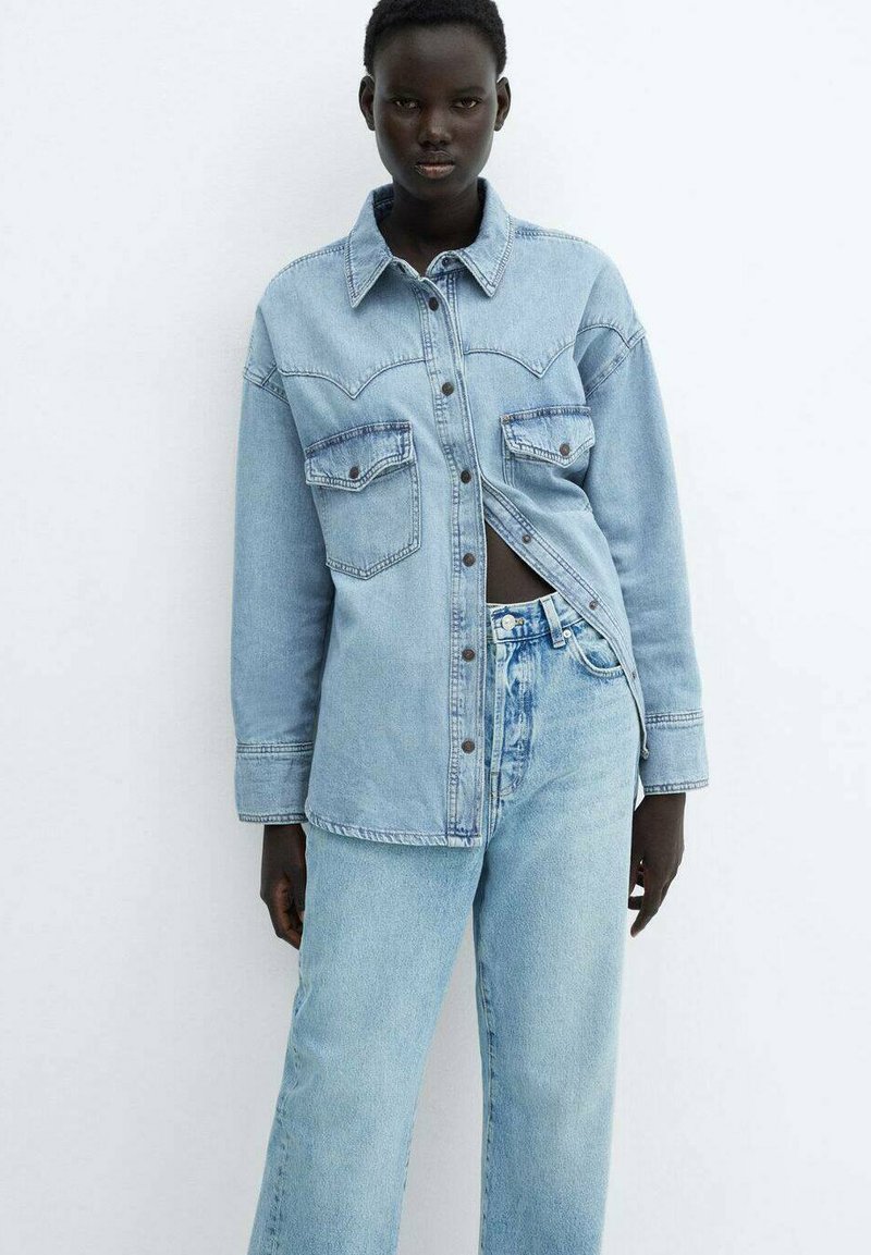 Mango Button-down blouse - blue