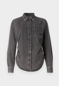 MARIA - Hemdbluse - black worn denim