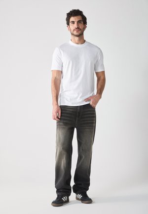 HIGH NECK T SHIRT BASIC 2 PACK - T-shirt basic - true black/bright white