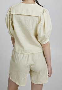 ICHI Button-down blouse - light yellow