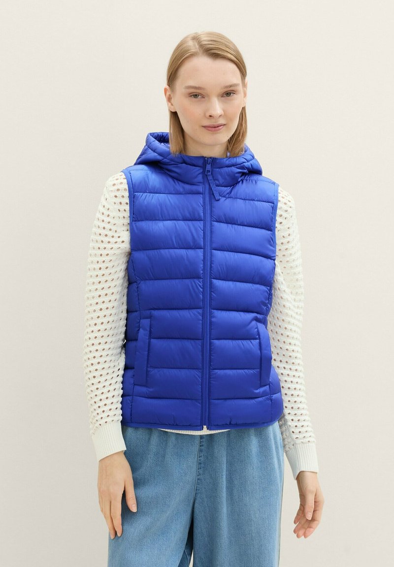 TOM TAILOR DENIM Weste - anemone blue