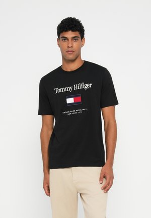 FLAG TEE - Triko s potiskem - black