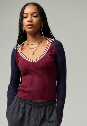 Jumper - burgundy