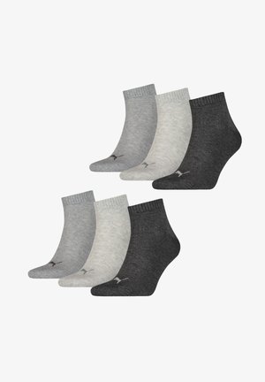 Puma QUARTER 6P - Socken - anthraci melange grey gray