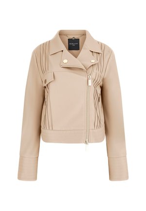 Giacca in similpelle - beige