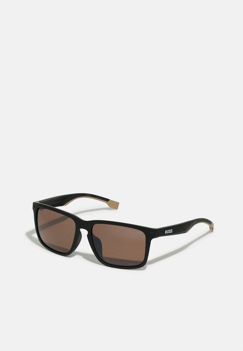 BOSS Occhiali Da Sole Uomo - Modello In Acetato Grigio Con Lenti Nere, Misura 56 - 4