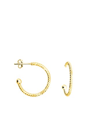 STECK CREOLEN TWISTED BALL - Øreringe - gold-coloured