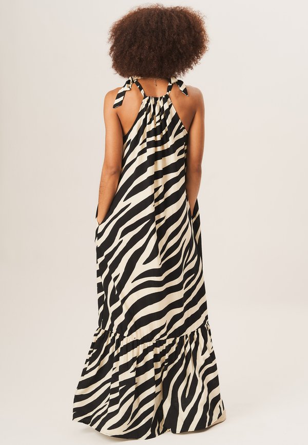 ZEBRA TIE SHOULDER - Maxi dress - mono3