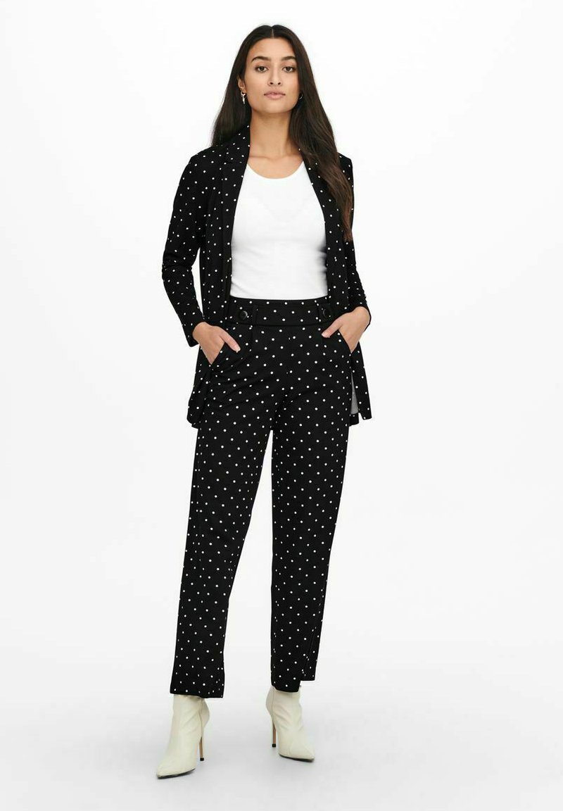 JDY JDYGEGGO LIFE  NEW LONG NOOS - Tygbyxor - black