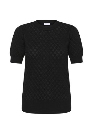 Saint Tropez, MILASZ NEEDLEDROP SS PULLOVER - T-shirt imprimé - black