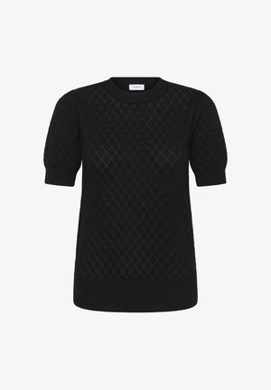 Saint Tropez, MILASZ NEEDLEDROP SS PULLOVER - T-Shirt print - black