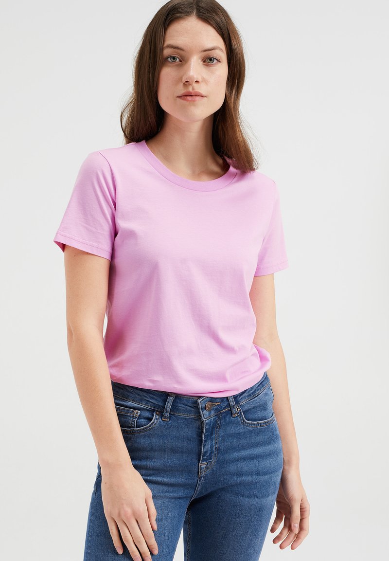 Damen T-Shirts | WE Fashion T-Shirt basic pink - TG27682 Damen T-Shirts | WE Fashion T-Shirt basic pink - TG27682