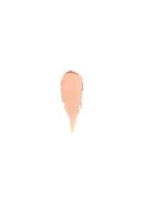 Campione di fondotinta liquido beige con una texture liscia, forma affusolata e finitura lucida su uno sfondo bianco.