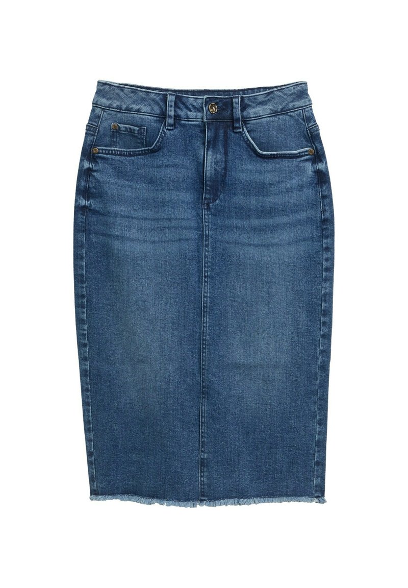 Tom Tailor Kokerrok blauw denim/bluedenim Tom Tailor Kokerrok blauw denim/bluedenim