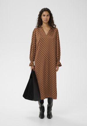 ZOLL - Denné šaty - spicy brown dot