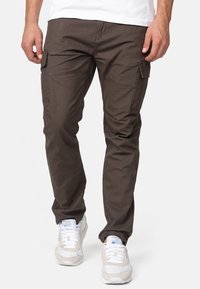 INDICODE JEANS - Cargobroek - anthracite Miniatuurafbeelding 1