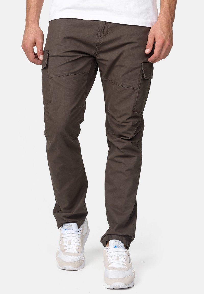 INDICODE JEANS - Cargobroek - anthracite, Vergroten