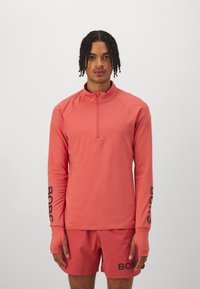 Björn Borg MIDLAYER HALF ZIP - Hosszú ujjú felső - faded rose