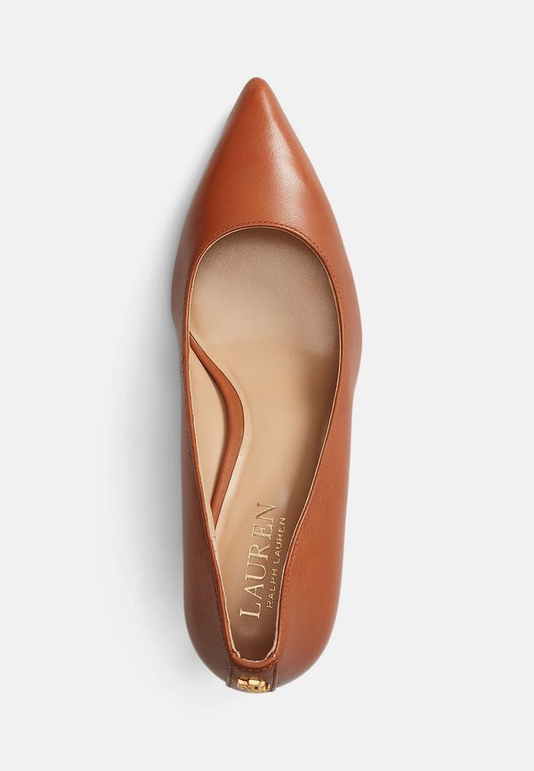 LANETTE LEATHER PUMP - Classic heels - deep saddle tan3