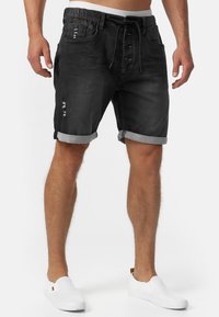 INDICODE JEANS Short en jean - black