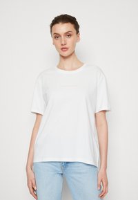 MSCH Copenhagen SMALL LOGO TEE - T-paita - white/lavender