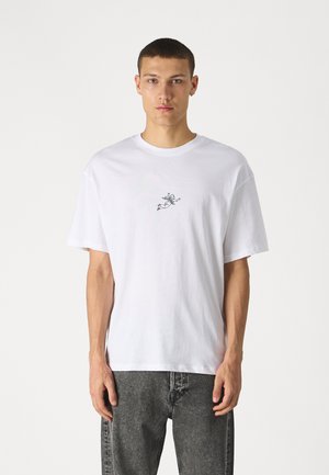 Jack & Jones JORSOLACE CREW NECK TEE  - Βασικό μπλουζάκι - bright white