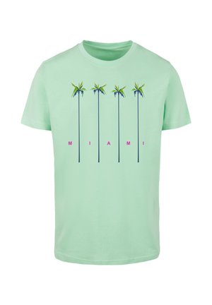 Mister Tee, MIAMI PALMS - T-shirt imprimé - neo mint