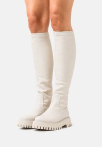 Bronx GROOVY - Botas acima do joelho - winter white
