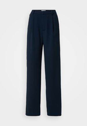 Good American LUXE SUITING COLUMN TROUSER - Παντελόνι - new navy