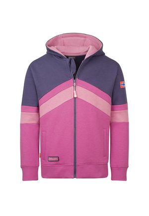 Zip-up sweatshirt - mallow pink/wild rose/violet blue 242